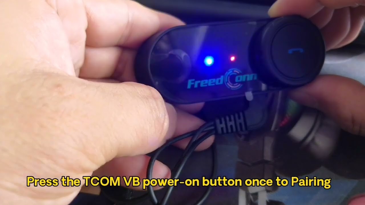 Motorcycle helmet bluetooth FreedConn TCOM VB Clear Bluetooth pairing history