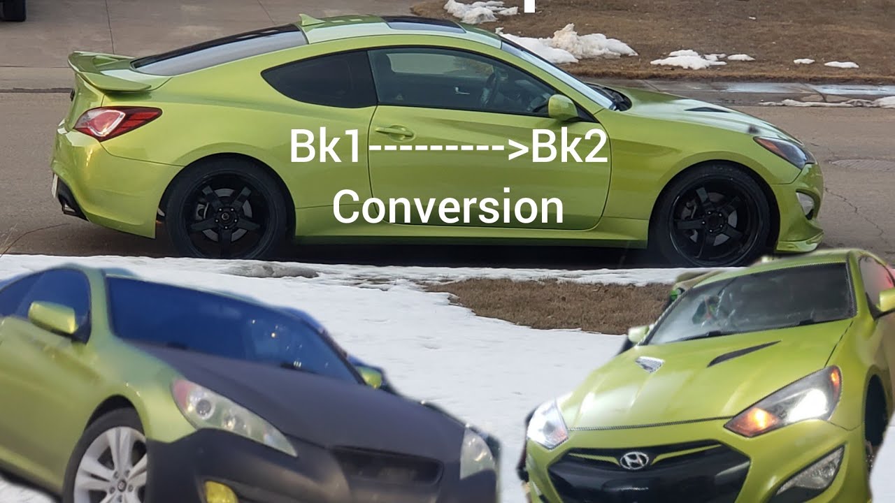 Genesis coupe bk1 to bk2 front end swap