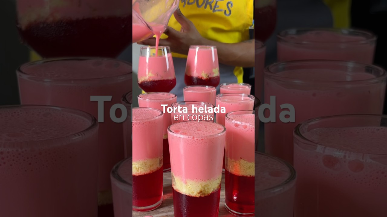 Una torta helada en copas para tu fiesta o reu 👨‍🍳🤍. 