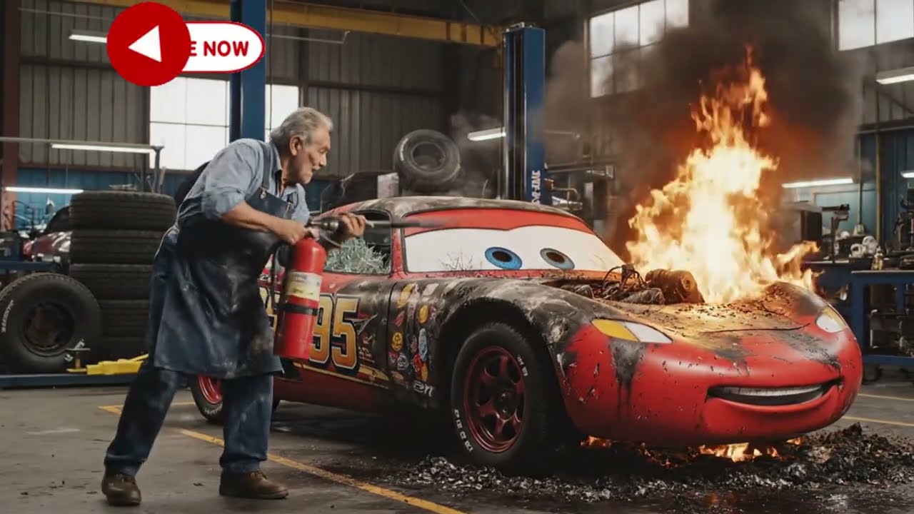 ASMR Restoration: Completely Burned Lightning McQueen Restored Back to Life