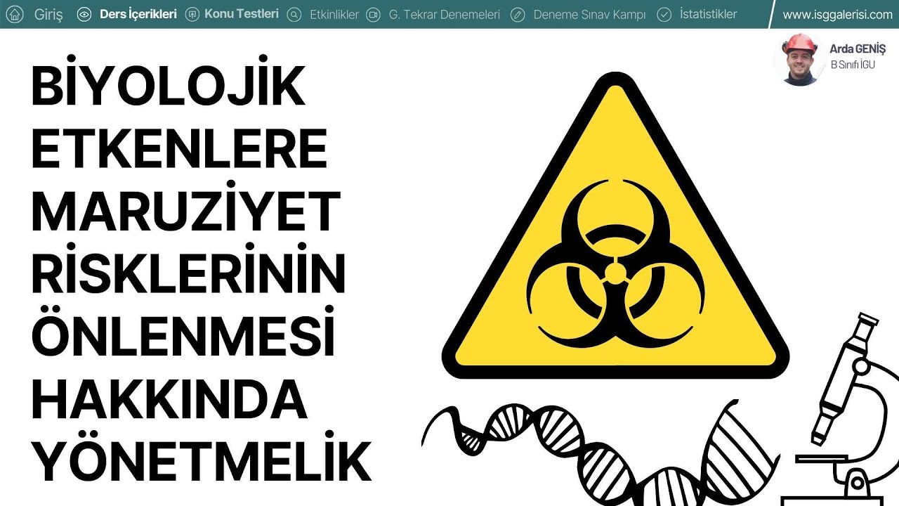 33- 2025 (İSG-1) Biyolojik Etkenlere Maruziyet Risklerinin Önlenmesi Hakkında Yönetmelik