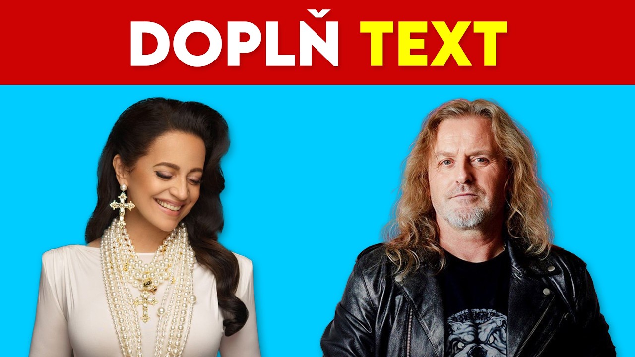DOPLŇ TEXT PÍSNÍ #2 🎵 Největší České Hity | Hudební Kvíz 📢 | Kabát, Marek Ztracený, Pokáč