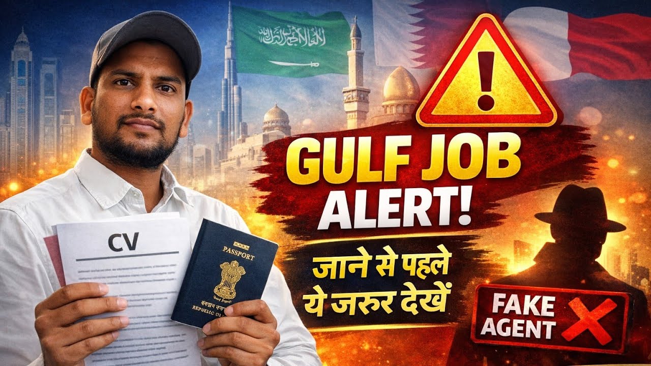 Gulf Job Scam से बचो ❌ | Gulf Job Important Warning😡 gulfjob #gulfjobalert #gulfjobscam