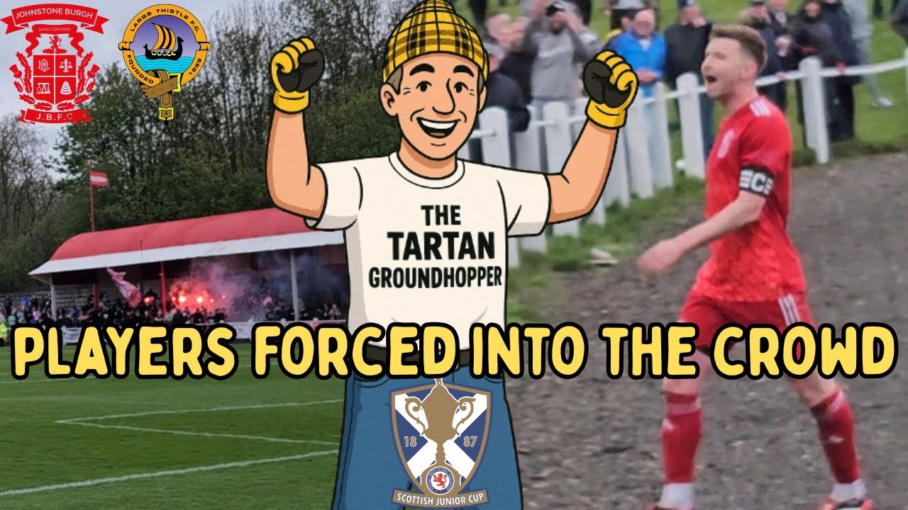 Johnstone Burgh v Largs Thistle - Junior Cup Semi Final (PENALTY HEROICS THEN PANDEMONIUM)