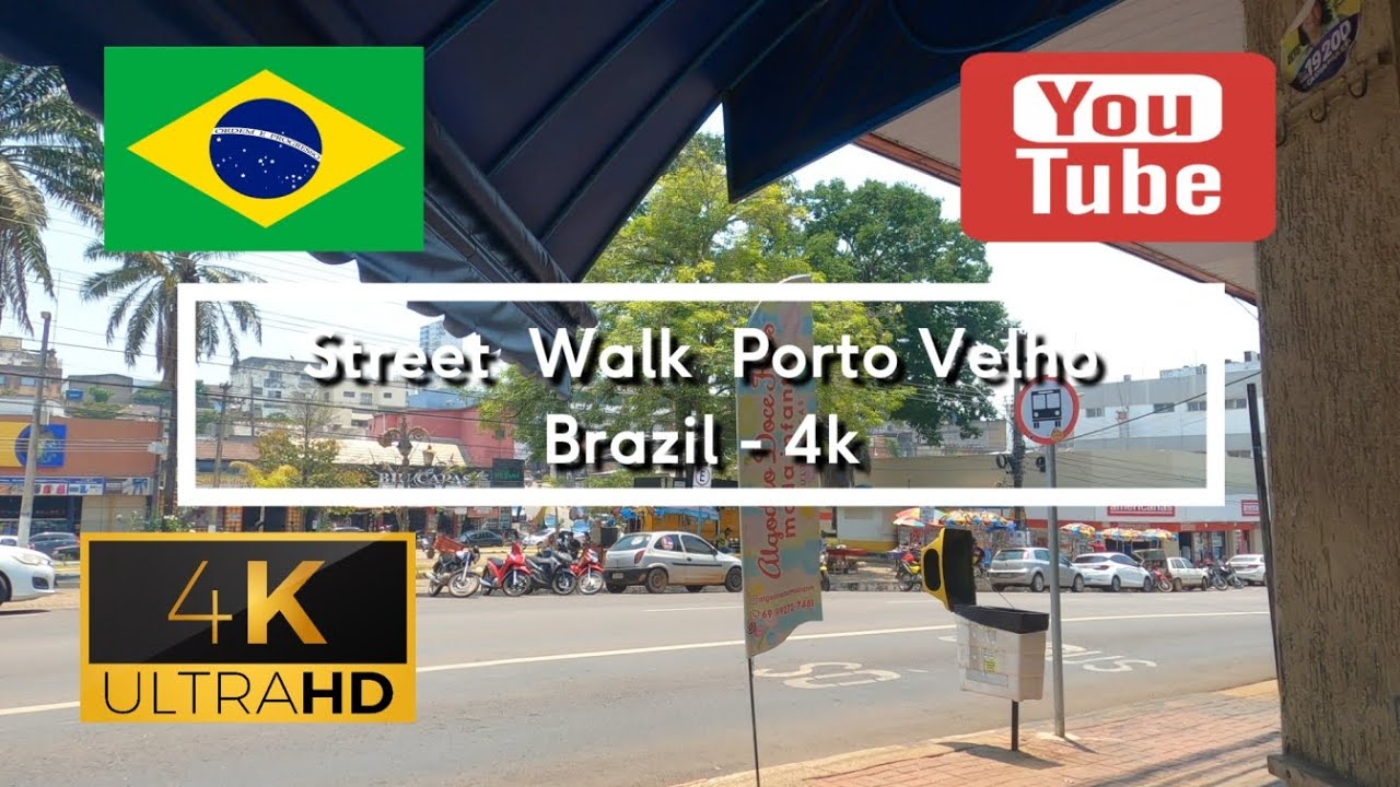 🇧🇷 Street Walk Porto Velho - Brazil - 4K