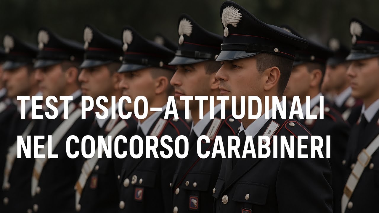 Come sono i TEST psico attitudinali nel CONCORSO CARABINIERI 