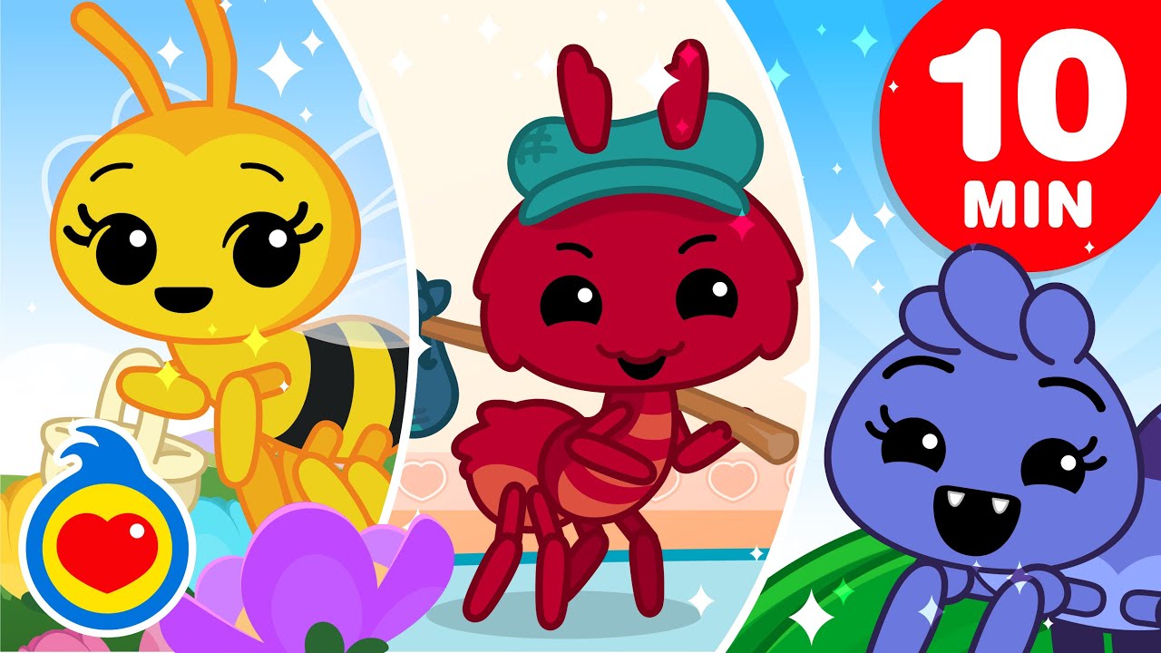 Itsy Bitsy Spider 🐜🐞🐝+ More Kids Songs About Critters ♫ Plim Plim - The Kindness Hero (10+ Min)