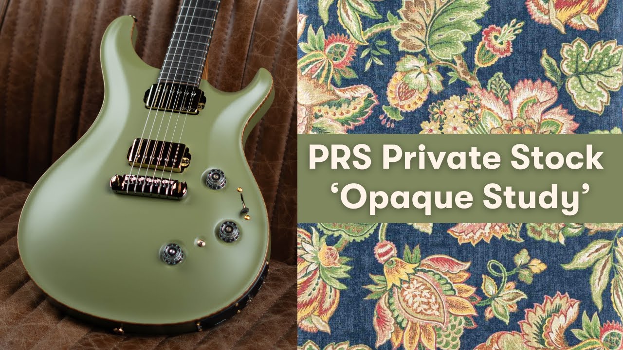 A PRS Private Stock Inspired by a Lamborghini: 'Opaque Study' Custom 24 Piezo