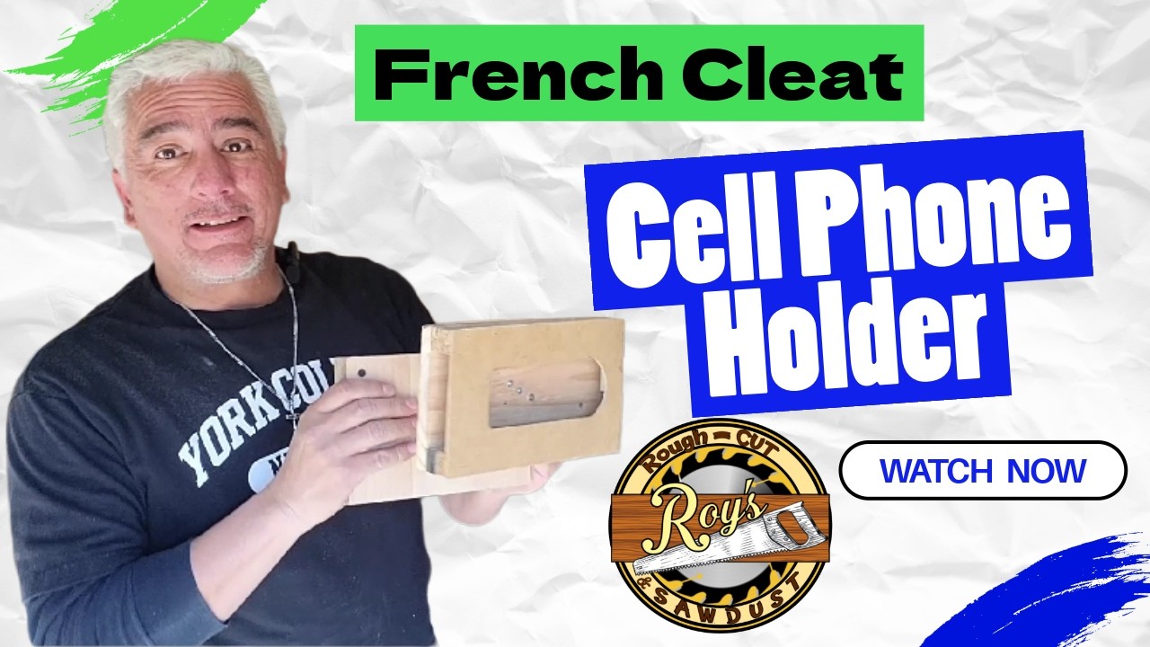 French Cleat Cell Phone Holder #cellphoneholder #frenchcleat #retiredteacher #palletwood #diy