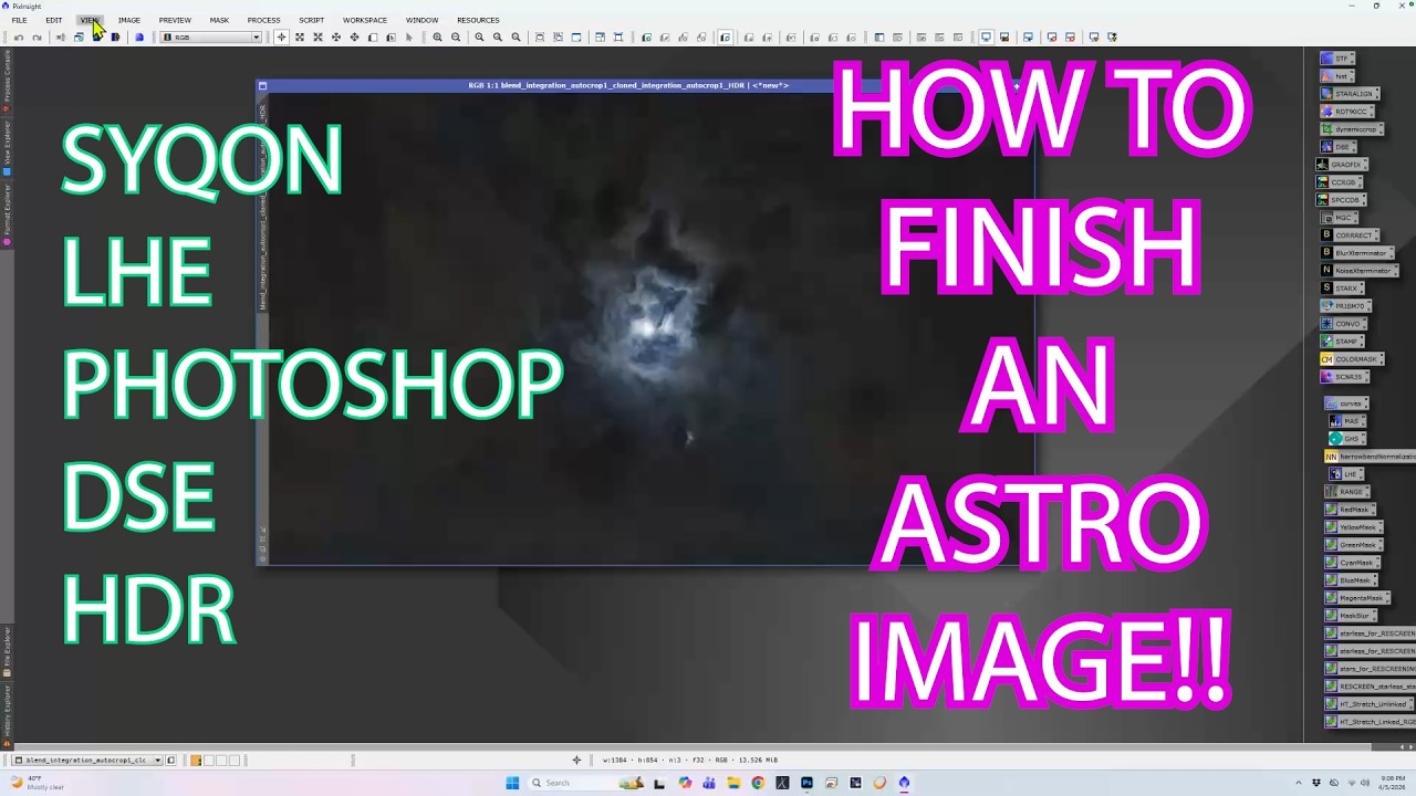 NOW WHAT?  HOW TO FINISH YOUR ASTRO IMAGES