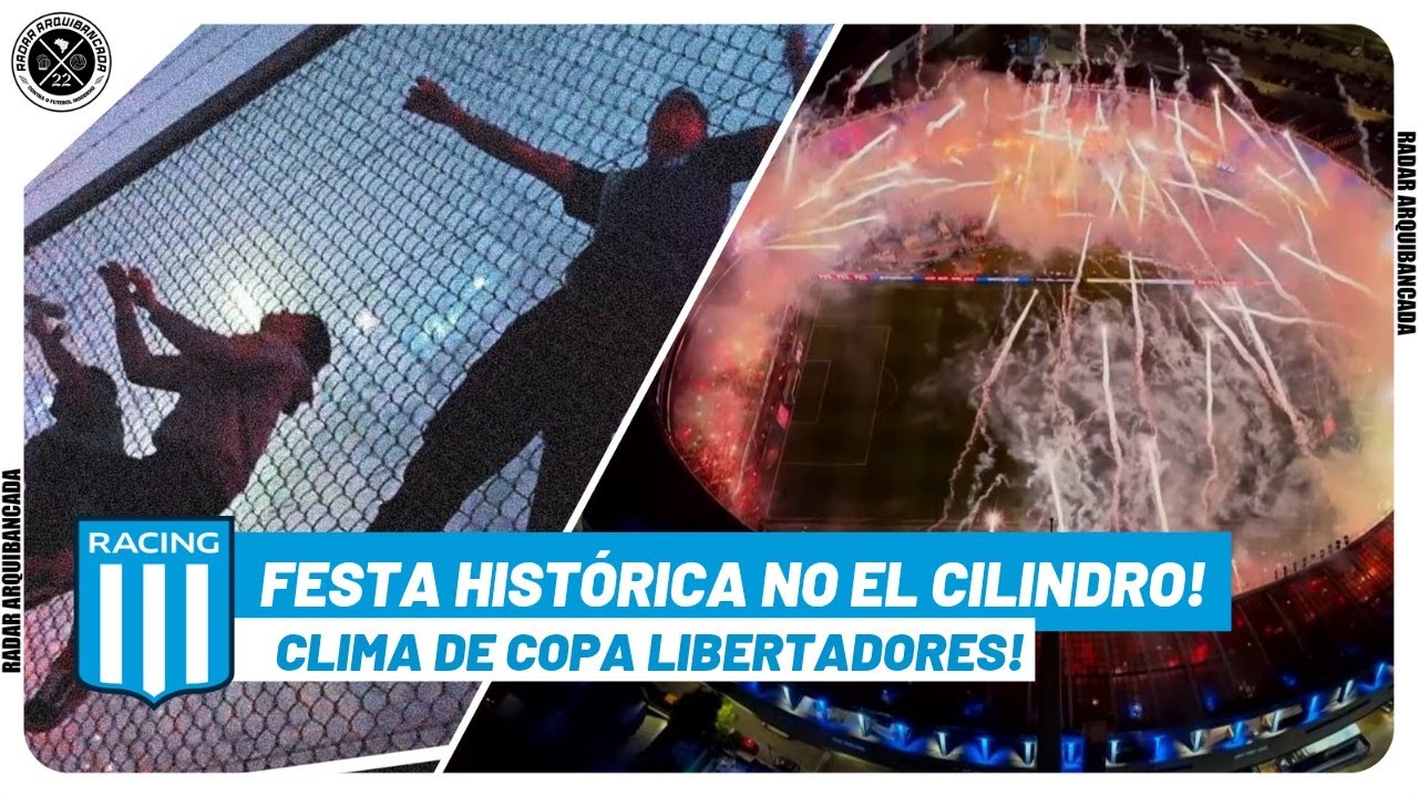 🤯🏟️ IMPRESSIONANTE RECEPÇÃO DA TORCIDA DO RACING PARA A SEMIFINAL DA LIBERTADORES CONTRA O FLAMENGO