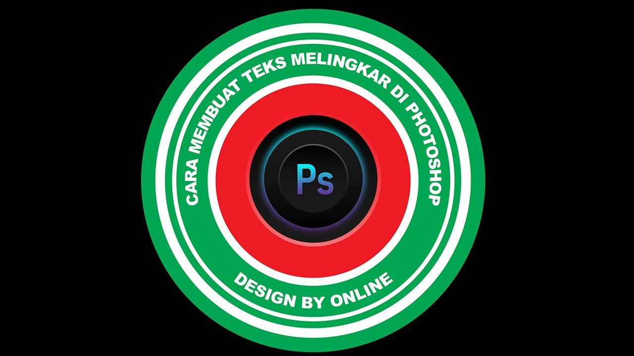 Cara Membuat Teks Melingkar di Photoshop