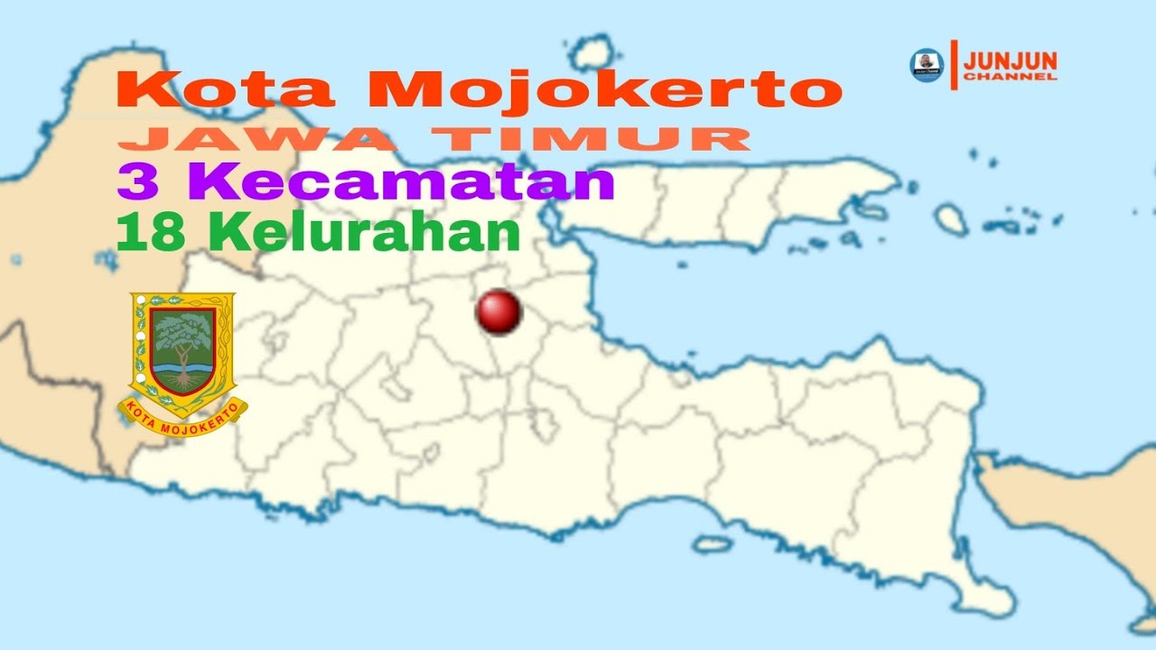Kota Mojokerto, Jawa Timur, 3 Kecamatan, 18 Kelurahan