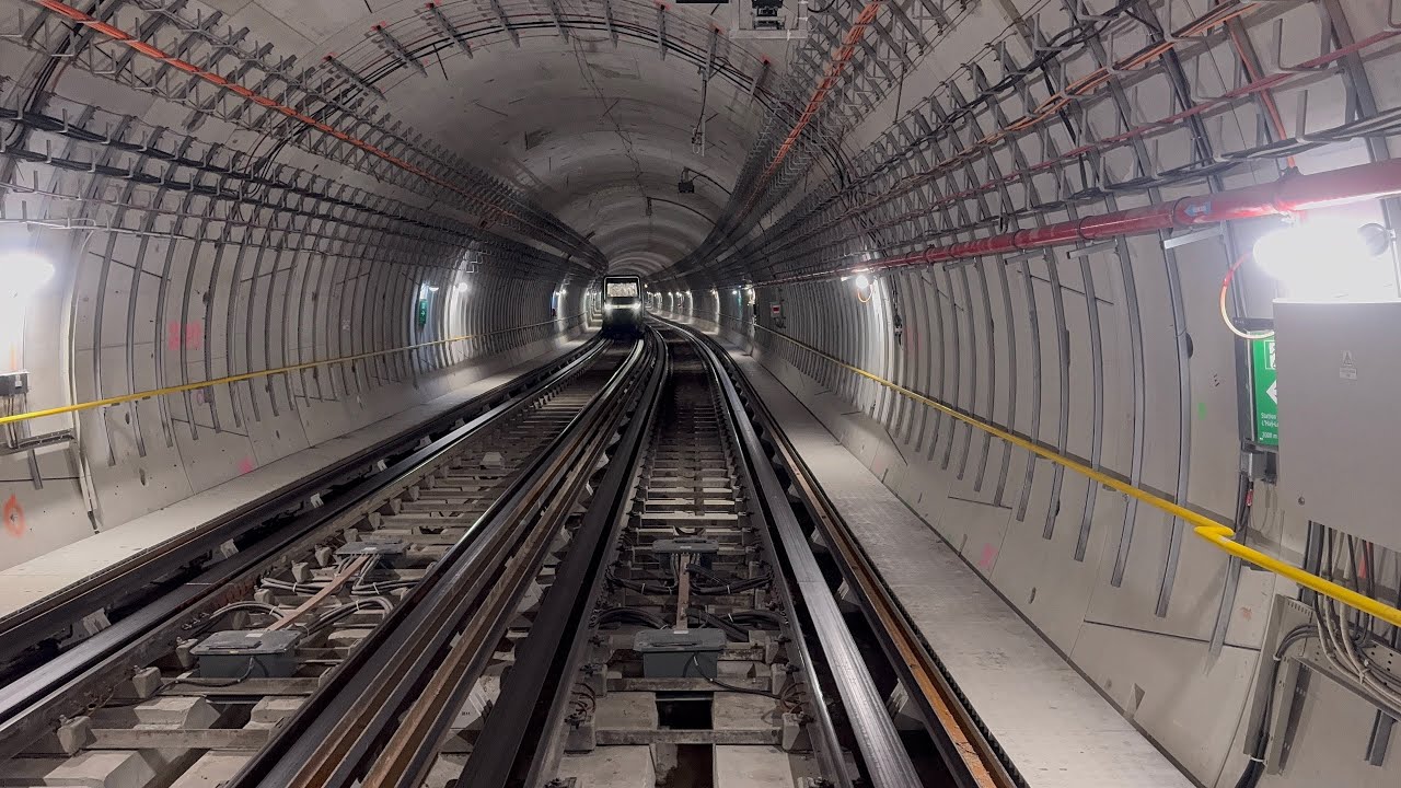 4K 60 fps Paris Metro Line 14 Full Journey From Aéroport d’Orly to Saint-Denis - Pleyel