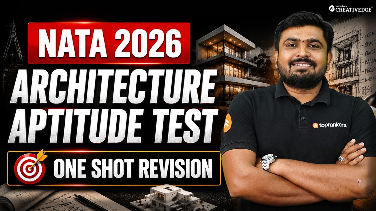 NATA 2026 Architecture Aptitude Test 🔥 One Shot Revision | Creative Edge