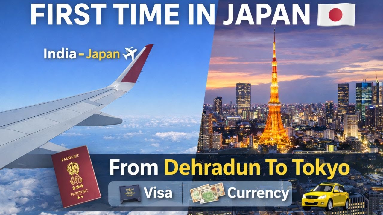 India to Japan 🇯🇵 | Dehradun → Tokyo Journey, Visa Tips, Currency & Hotel Tour | Japan Trip Ep-1