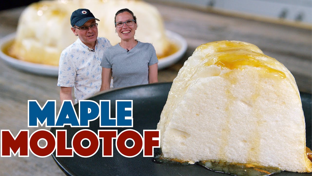 Maple Molotof Meringue Dessert Pudim de Claras  Recipe - Glen And friends Cooking
