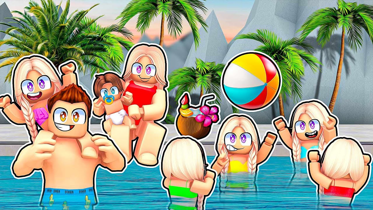 PIERWSZE WSP&Oacute;LNE WAKACJE: PIĘCIORACZKI, KUBUŚ i SMILESLOW na BERRY AVENUE w ROBLOX!
