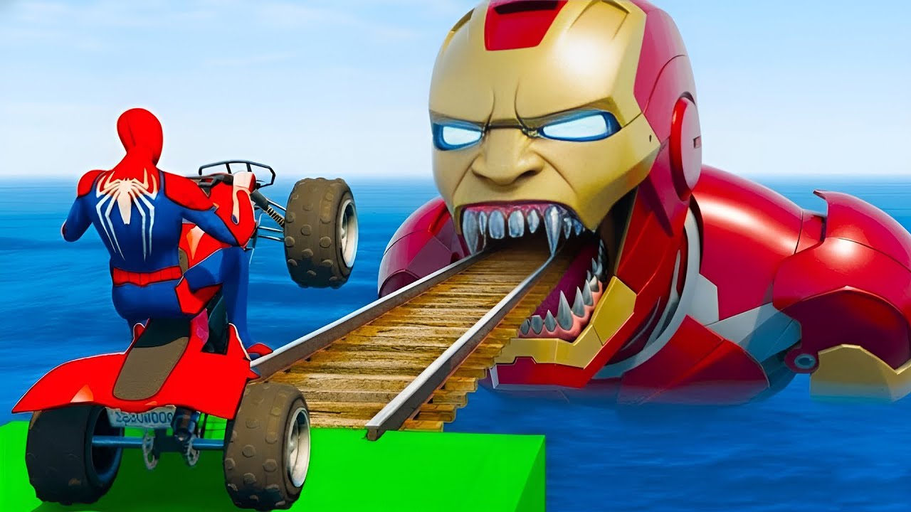 GTA 5 Epic Ragdolls | Spiderman and Super Heroes Jumps/fails (Euphoria Ragdolls Physics)