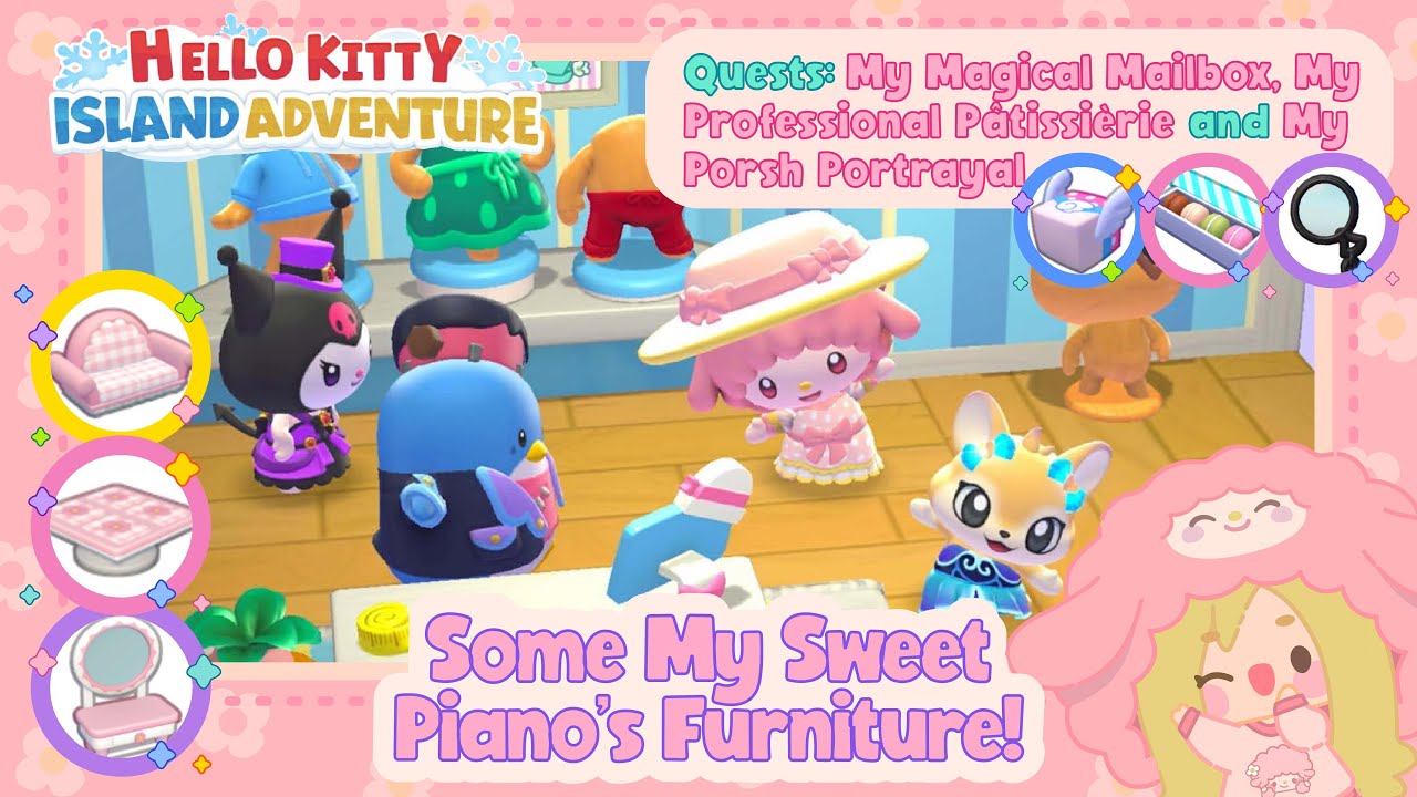 Some My Sweet Piano’s Furniture! Hello Kitty Island Adventure #sanrio 