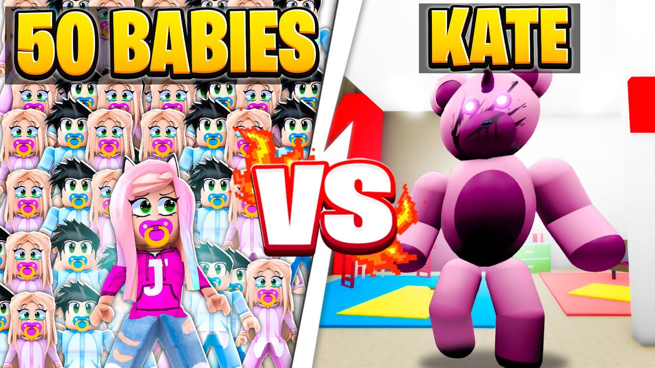 Kate Became Teddy VS 50 Players! 🧸