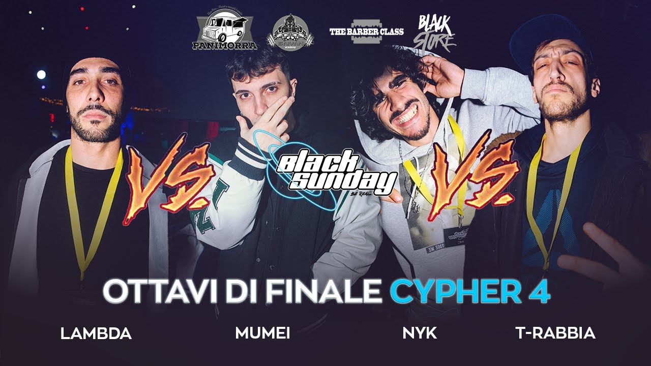 MUMEI vs T RABBIA vs NIK vs LAMBDA (Ottavi di Finale, Cypher 4) - 1ª TAPPA BLACK SUNDAY