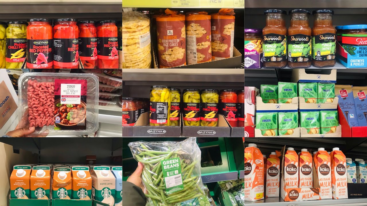 TESCO GROCERY STORE LONDON, NEW IN TESCO FOOD STORE, FOOD SHOPPING HAUL, TESCO HAUL