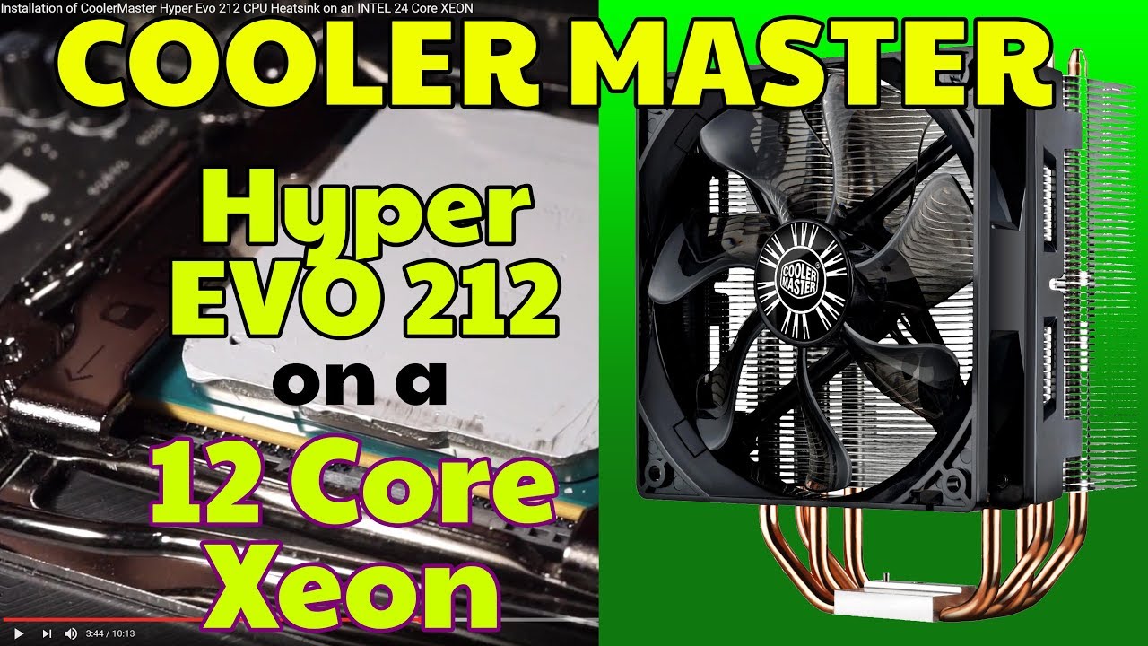 Installing COOLER MASTER HYPER 212 onto MSI x99 Board with Intel Xeon 24 HT Core and Raded SSDs