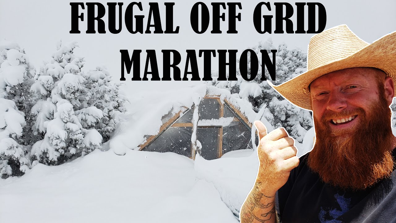Frugal Off Grid Tea Business Rainwater and Snow Storm 1hr marathon!