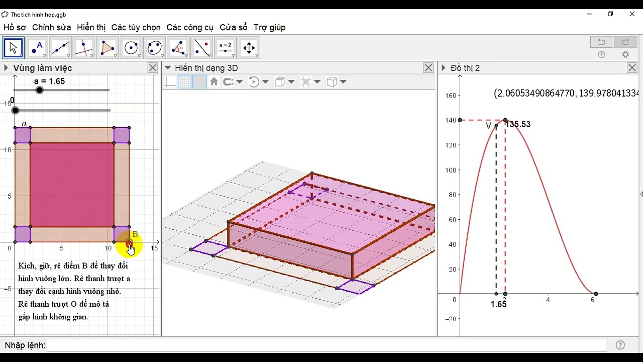 Tặng các bạn mô hình này #GeoGebra