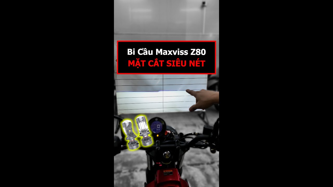 Bi Cầu Maxviss Z80 Thay B&oacute;ng Zin Mặt Cắt Si&ecirc;u N&eacute;t #xos #xeomshop #shorts