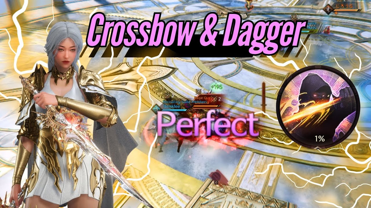 Crossbow & Dagger Full Arena : Block Blade : Throne and liberty / round 2