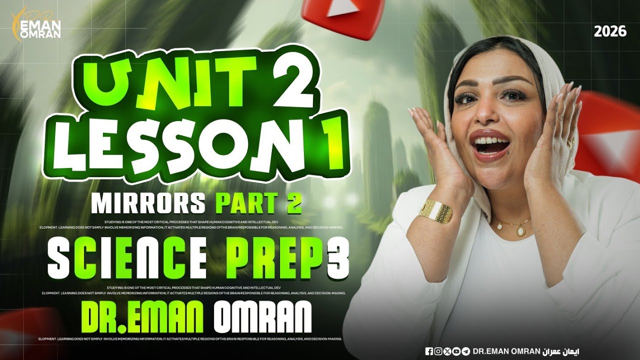 Mirrors | Unit Two|Lesson one |Part Two| 3rd prep|Science