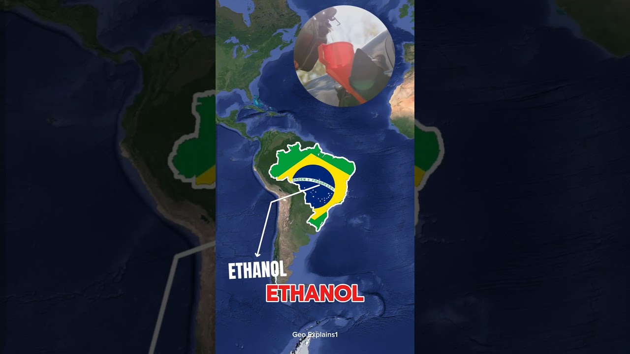 Brazil Uses Ethanol In Cars. #ethereum #ethanol #cars #brazil #mapanimation