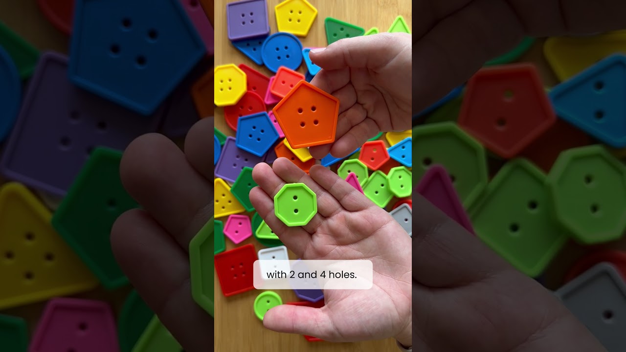 Attribute Buttons with Laces from Didax