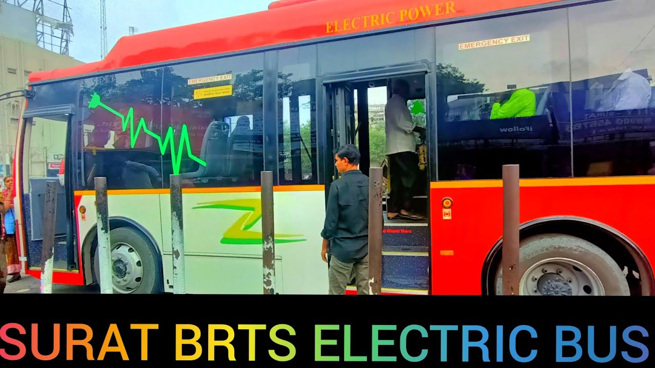 SURAT BRTS ELECTRIC BUS JOURNEY | SURAT BRTS | PAL RTO TO RAILWAY STATION TERMINAL.#suratcity
