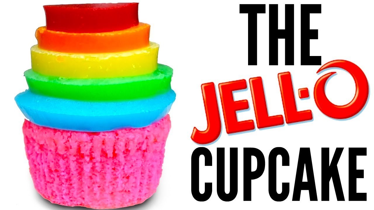 JELLO TOWER CUPCAKE - How To Make Gummy Jell-O Cupcakes