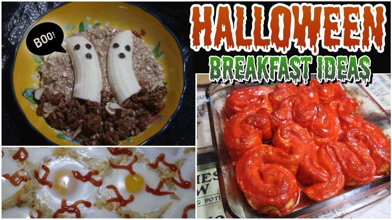 3 EASY HALLOWEEN BREAKFASTS FOR KIDS | What's for breakfast? | Halloween Food