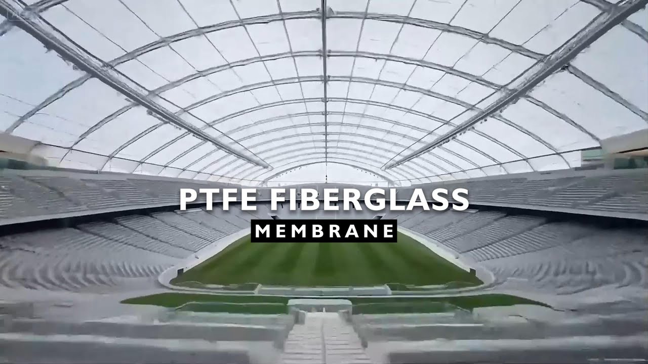 PTFE membrane #FiberglassMembrane #membranestructures #tensilearchitecture #FireResistantMaterials