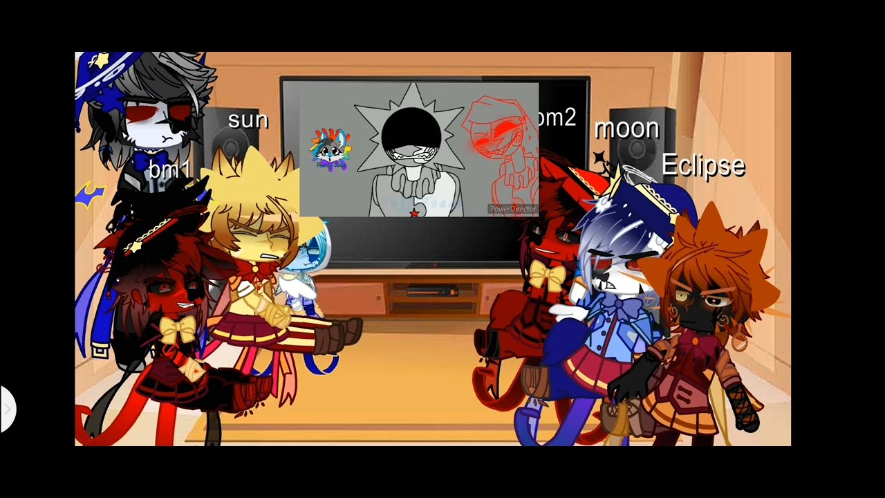 The past sun and moon show react to their meme (part 4)/gacha life (my au)