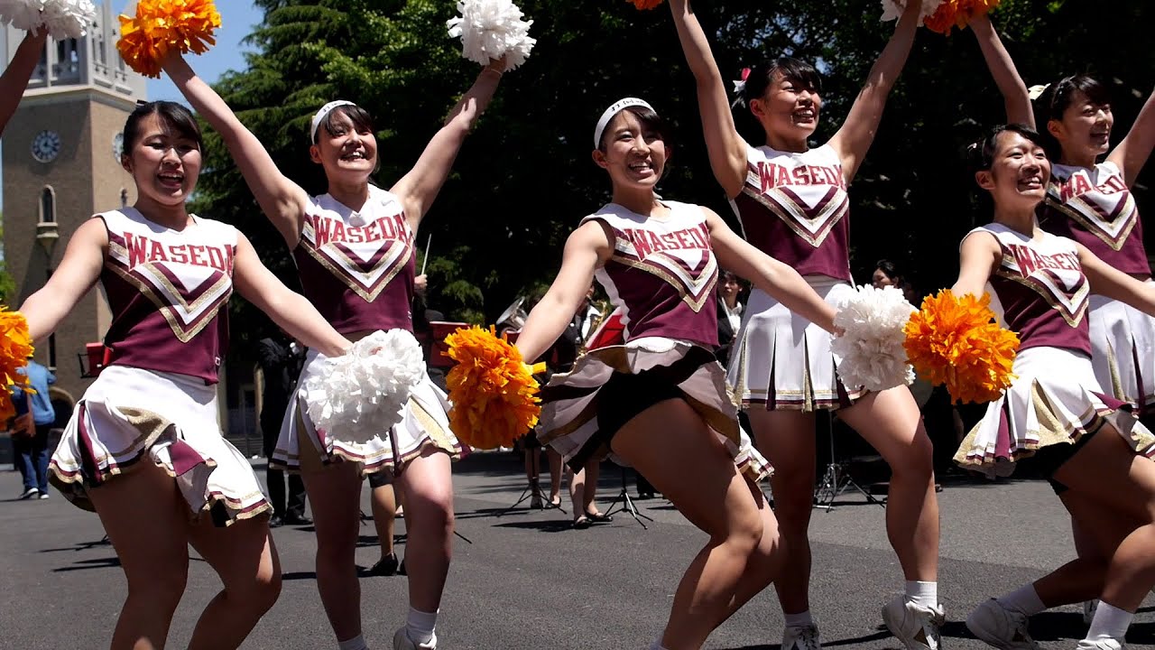 早明戦応援デモンストレーション2015春 ALWAYS  早稲田大学応援部チアリーダーズBIG BEARS