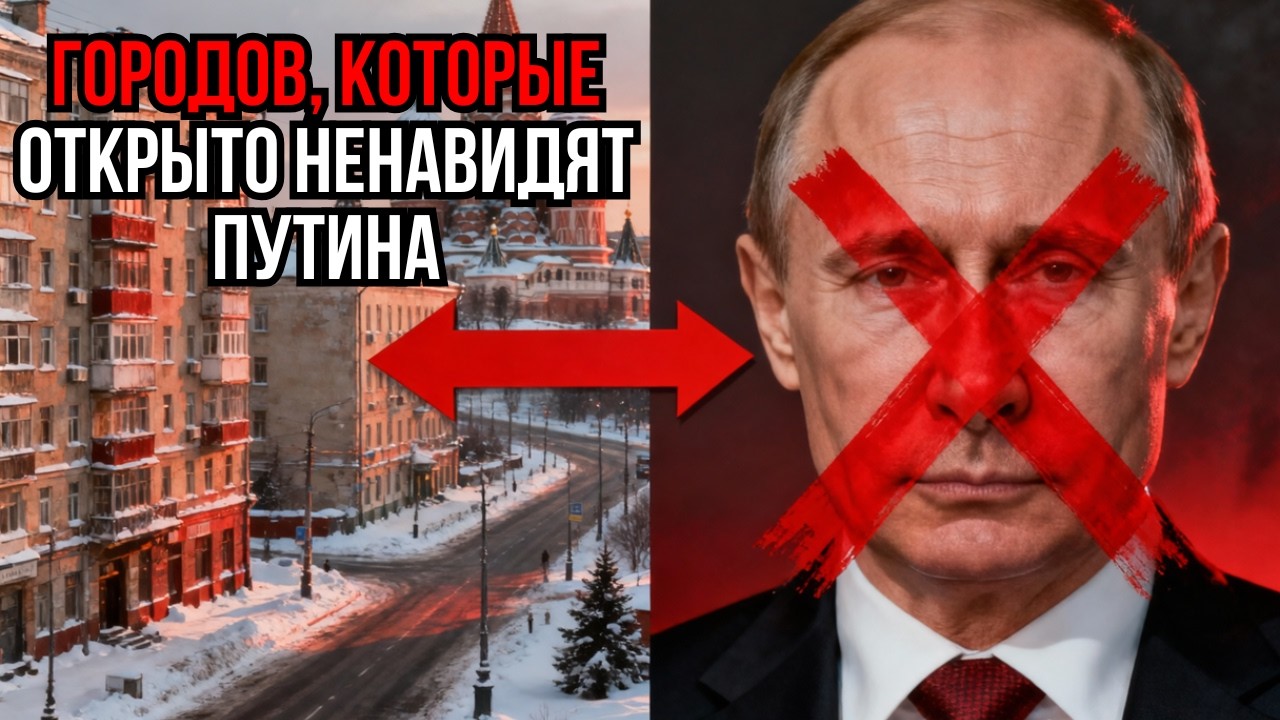 7 ГОРОДОВ, КОТОРЫЕ ОТКРЫТО НЕНАВИДЯТ ПУТИНА (№1 НЕ ПРОГОЛОСУЕТ ЗА НЕГО ДАЖЕ ЗА МИЛЛИОН РУБЛЕЙ)