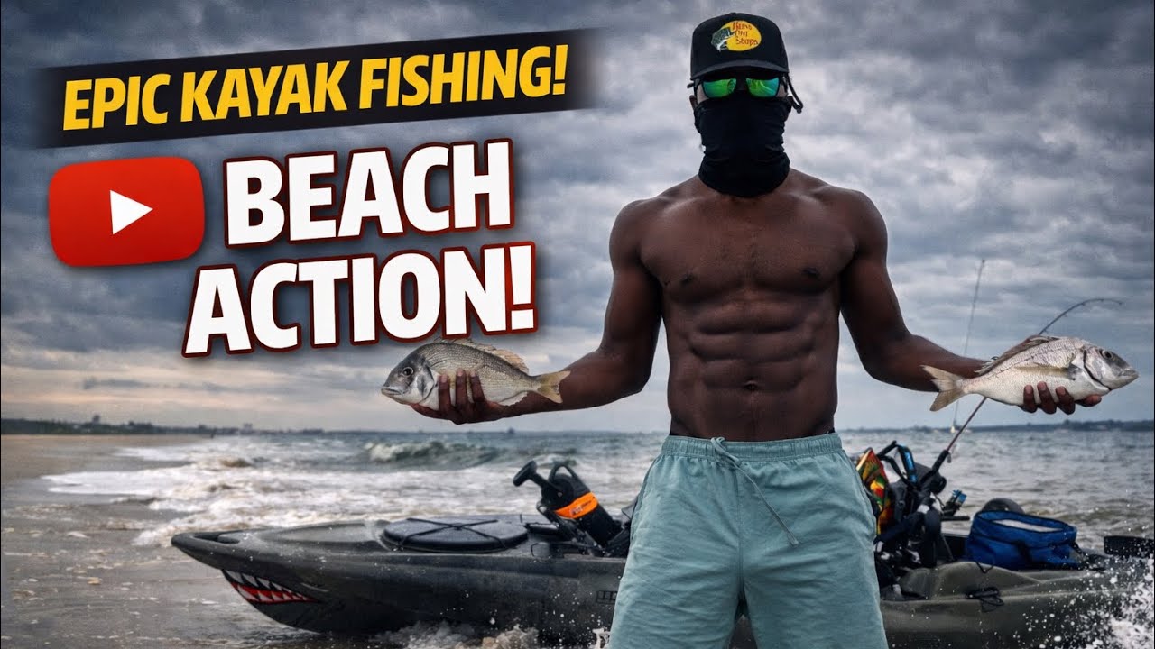 CATCHING JUMBO PORGY ON A HAND LINE 😳