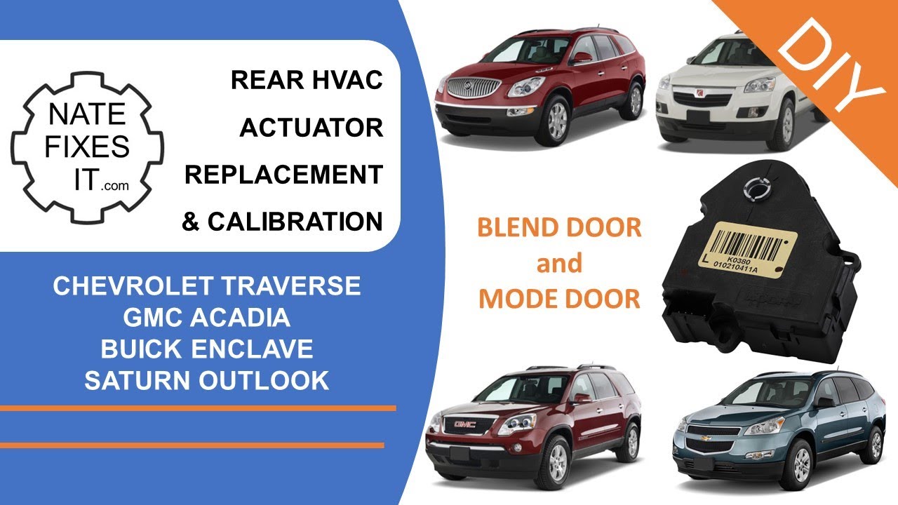 Replace a Blend Door Actuator - Buick Enclave, Chevy Traverse, GMC Acadia, Saturn Outlook, mode door