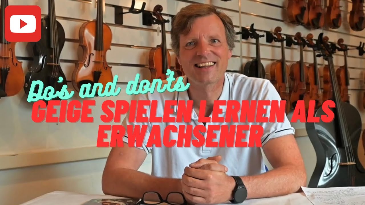 Geige lernen als Erwachsener - schwierig oder nicht?