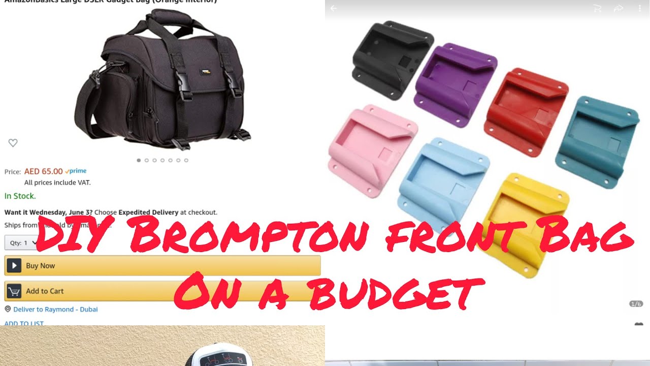 DIY BROMPTON FRONT CARRIER BAG ON A BUDGET
