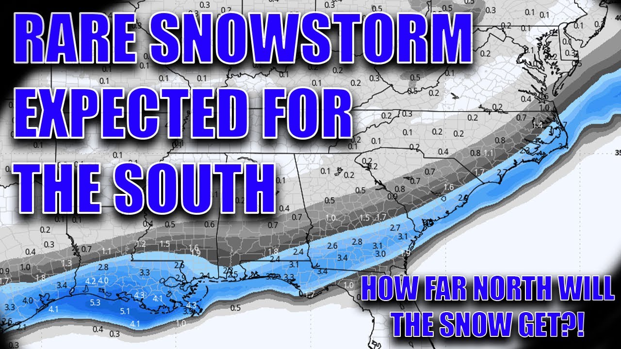 Rare Snowstorm Expected For The South! How Far North Will The Snow Get!?