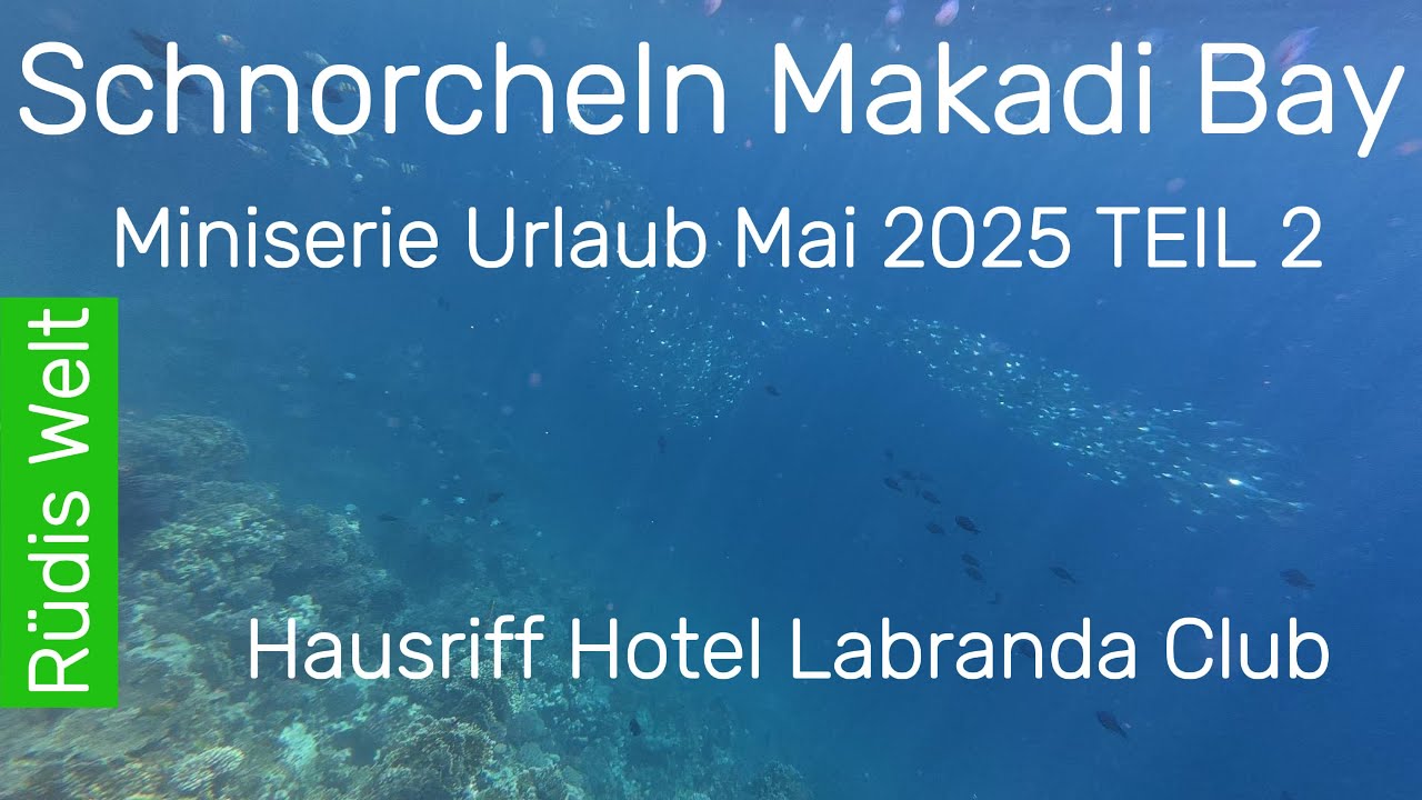 Schnorcheln am Hausriff Makadi Bay - Labranda Hotel - Hurghada - Ägypten.
