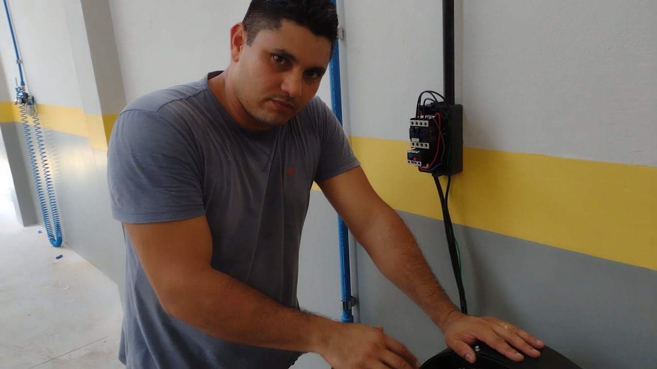 como ligar compressor de 5cv com chave magnética 02