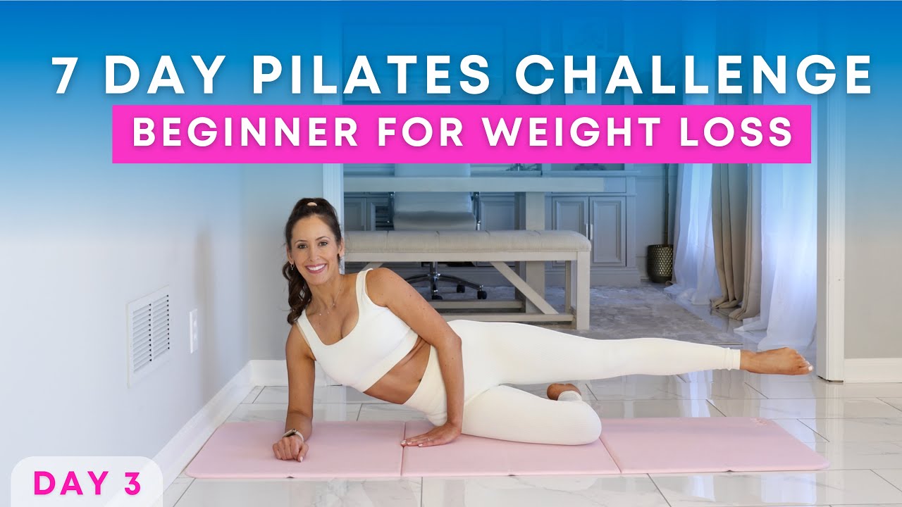 7 Day Beginner Pilates Challenge for Weight Loss | DAY 3 | Glutes + Thighs